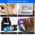 Customized self adhesive thermal transfer label barcode compatible for printer godex g500